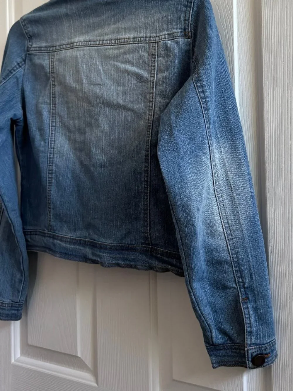 JouJou Girls Blue Denim Jacket Medium Wash Size Large